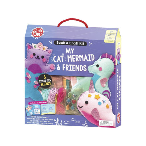 DIY Seahorse | DIY Cat Mermaid | Klutz Jr(r) My Cat Mermaid & Friends - Makes 3 Magical Ocean Plushies (nmk706266)