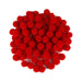 Valentine Pom Poms | Red Craft Pom Poms | Red Pom-Poms - .5in. - 100 Pieces/Pkg. (nmpom.562007)