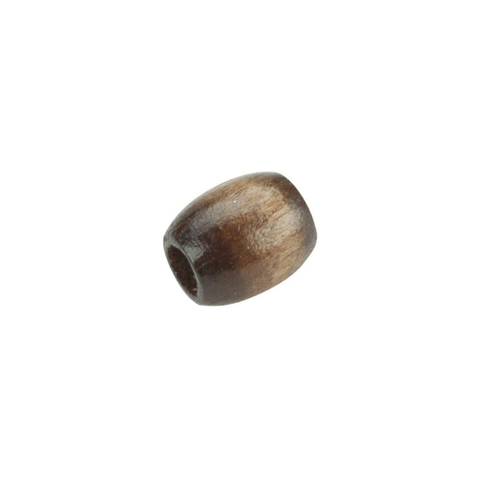 Walnut Wood Beads | Barrel Wood Beads - Walnut - 13mm x 11mm - 18 Pieces/Pkg. (nmpwb131101)