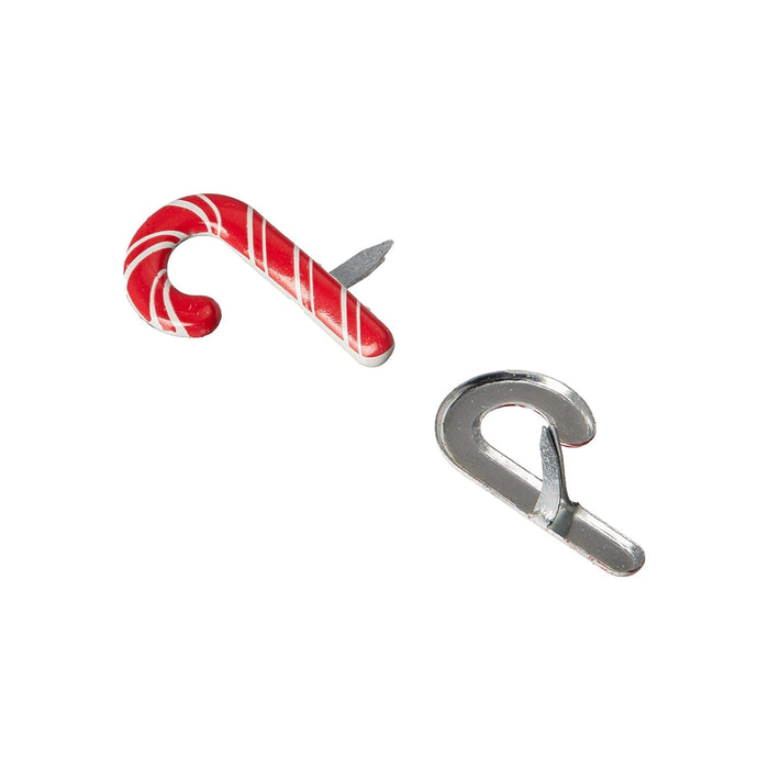 Candy Cane Fasteners | Candy Cane Brads - 12 Pieces/Pkg. (nmqbrd252a)