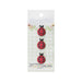 Ladybug Embellishments, Ladybug Buttons - 3 Pieces/Pkg. (nmsf131)