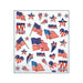 USA Stickers | Patriotic Stickers | Stars and Stripes Stickers - Assorted Images and Sizes - 32 Pieces (nmsk129mc4144)