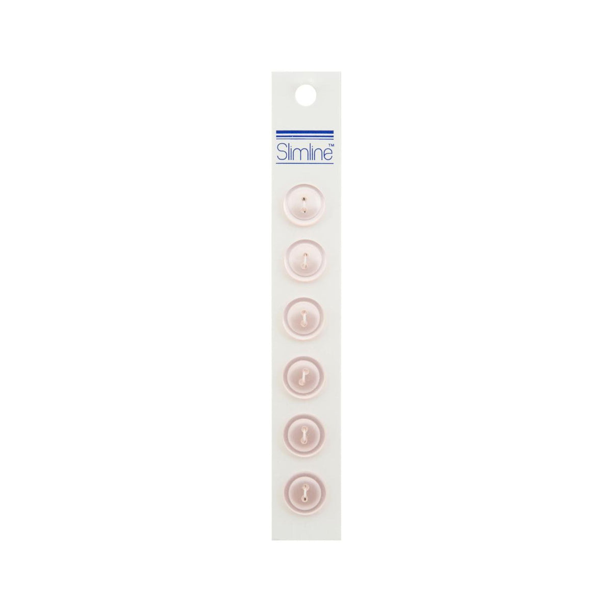 Slimline Buttons Series Funtastics - Pink Heart 2-Hole 1 2/Pkg