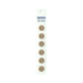 Tan Fastener, Light Brown Buttons,  Round Tan Buttons - 2 Hole - 1/2in. - 6 Pieces/Pkg. (nmsl168)