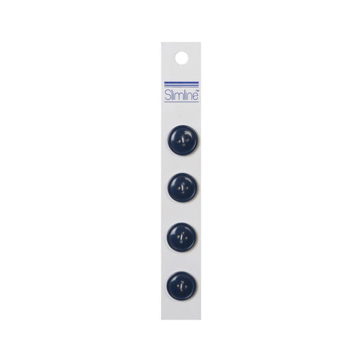Dark Blue Buttons, Royal Blue Buttons - 4 Hole - 5/8in. - 4 Pieces/Pkg. (nmsl296a)
