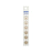Off White Buttons, Beige Buttons - 2 Hole - 9/16in. - 6 Pieces/Pkg. (nmsl532a)