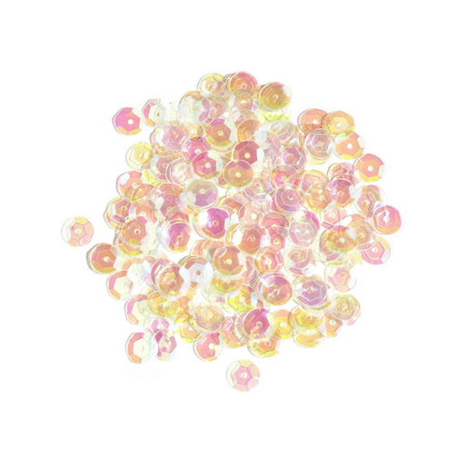 Crystal AB Sequins | Crystal Iridescent Sequins - Clear - 8mm - Cupped - 200 Pieces/Pkg. (nmsqu40000868)