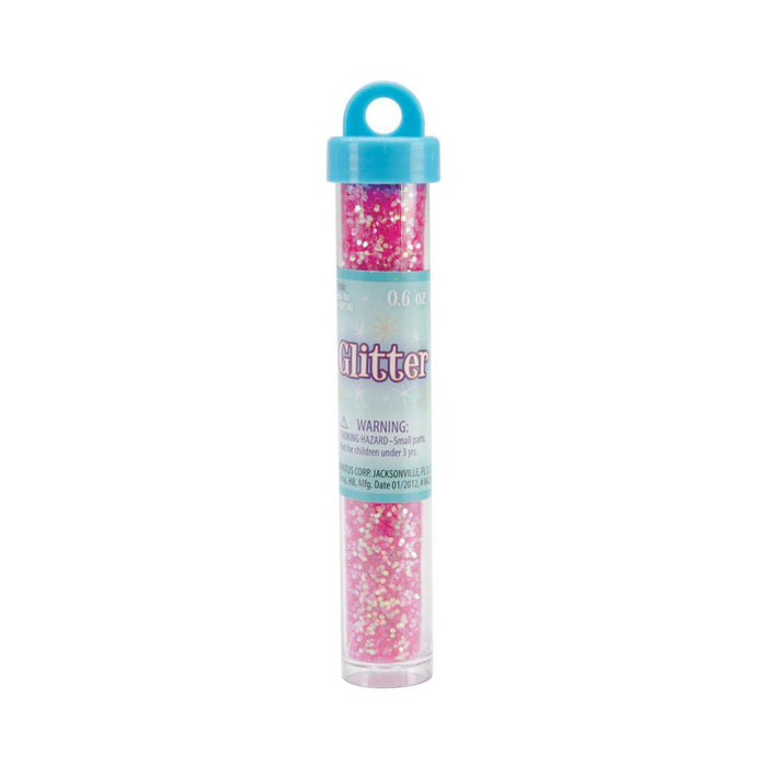 Pink Glitter | Pink Iridescent Glitter | Glitter Tube - Raspberry Iris - .6oz (nmsul50843)