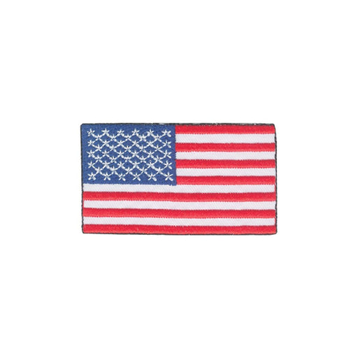 USA Flag Patch | Iron On USA Flag Applique | American Pride Iron On Patch - 3 x 1-3/4in. - 1 Piece/Pkg. (nmtwa4130)