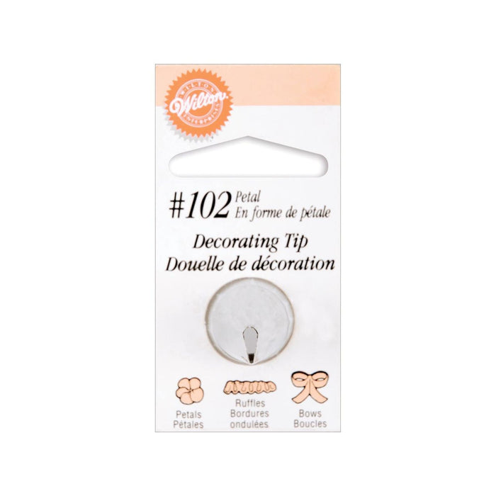 Petal Tip | Bow Tip | Ruffle Tip | #102 Petal Decorating Tip - 1 Piece (nmw418102)