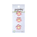Pink Flower Buttons, Floral Buttons - Pink Flowers - 3/4in. - 3 Pieces/Pkg. (nmbz132)