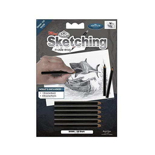 Mini Sketching Made Easy Kit - Shark - 5in. x 7in. (norskmin105)