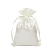 Ivory Satin Pouch | Small Ivory Pouch | Ivory Satin Bags - 3in. x 4in. - 30 Pieces/Pkg. (pm09200208)