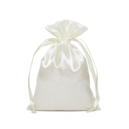 Ivory Satin Pouch | Small Ivory Pouch | Ivory Satin Bags - 2in. x 2.5in. - 30 Pieces/Pkg. (pm09200108)