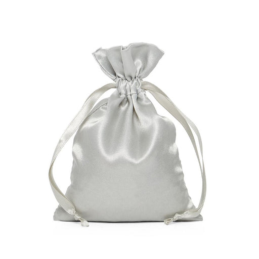 Silver Satin Pouch | Small Silver Pouch | Silver Satin Bags - 3in. x 4in. - 30 Pieces/Pkg. (pm09200229)