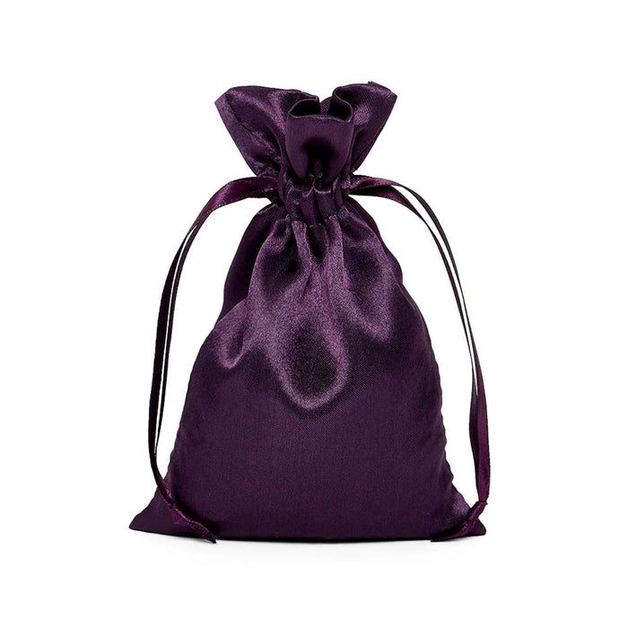 Purple Satin Pouch | Small Purple Pouch | Purple Satin Bags - 3in. x 4in. - 30 Pieces/Pkg. (pm09200230)