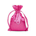Hot Pink Satin Pouch | Small Hot Pink Pouch | Hot Pink Satin Bags - 3in. x 4in. - 30 Pieces/Pkg. (pm09200234)