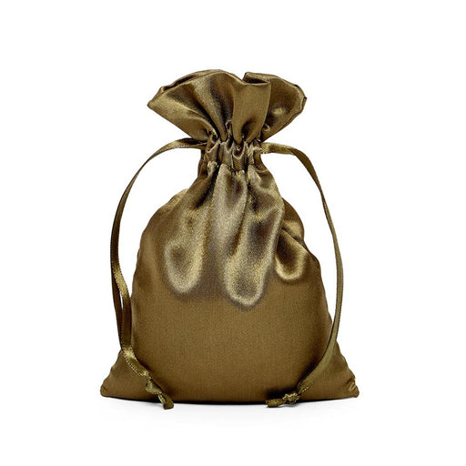 Olive Satin Pouch | Small Olive Pouch | Old Willow Satin Bags - 3in. x 4in. - 30 Pieces/Pkg. (pm09200257)