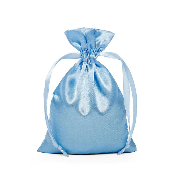 Blue Satin Pouch | Small Blue Pouch | Light Blue Satin Bags - 3in. x 4in. - 30 Pieces/Pkg. (pm09200278)