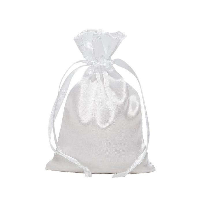 White Satin Pouch | Small White Pouch | White Satin Bags - 3in. x 4in. - 30 Pieces/Pkg. (pm0920029)