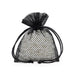 Black Mesh Favor Bags | Black Net Bags | Black Cross Mesh Bags - 3in. X 4in. - 12 Pieces/Pkg. (pm0921120)