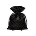 Black Gold Gift Bags | Black Gold Bags | Black Satin Gold Pearl Bags - 5in. x 7in. - 12 Pieces/Pkg. (pm09221320)