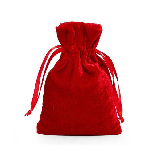 Red Velvet Bags | Red Velvet Pouches | Red Velvet Fabric Bag - 3in. x 4in. - 20 Pieces/Pkg. (pm09230230)