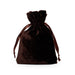 Brown Velvet Bags | Brown Velvet Pouches | Seal Brown Velvet Fabric Bag - 3in. x 4in. - 20 Pieces/Pkg. (pm09230246)