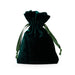 Green Velvet Bags | Green Velvet Pouches | Hunter Green Velvet Fabric Bag - 3in. x 4in. - 20 Pieces/Pkg. (pm09230262)