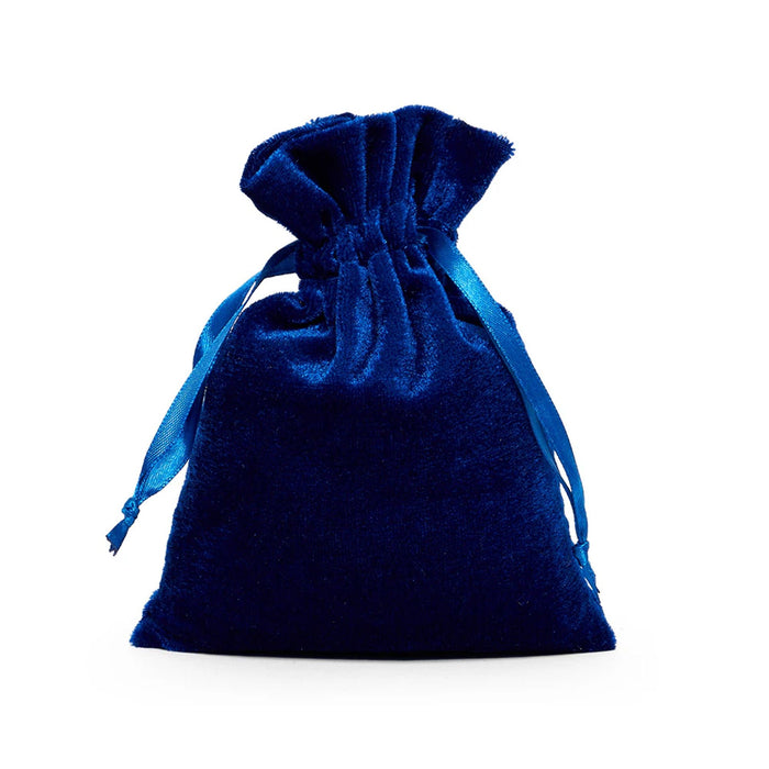 Blue Velvet Bags | Blue Velvet Pouches | Royal Blue Velvet Fabric Bag - 3in. x 4in. - 20 Pieces/Pkg. (pm09230270)