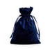 Blue Velvet Bags | Blue Velvet Pouches | Navy Blue Velvet Fabric Bag - 3in. x 4in. - 20 Pieces/Pkg. (pm09230272)
