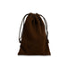 Brown Jewelry Bags | Brown Velour Bags | Small Chocolate Velour Jewelry Bags - 3 x 4in. - 25 Pieces/Pkg. (pm0945534)