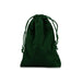 Green Jewelry Bags | Green Velour Bags | Small Forest Green Velour Jewelry Bags - 3 x 4in. - 25 Pieces/Pkg. (pm0946734)