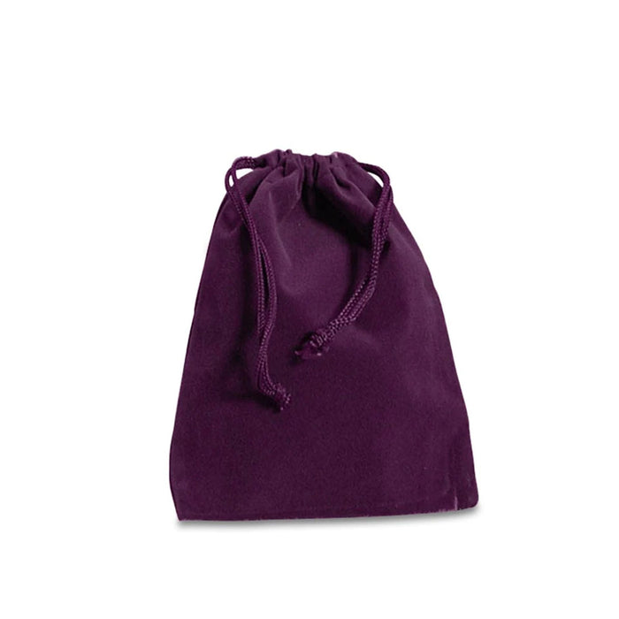 Purple Jewelry Bags | Purple Velour Bags | Small Purple Velour Jewelry Bags - 3 x 4in. - 25 Pieces/Pkg. (pm0948034)