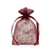 Wine Favor Bags | Sheer Burgundy Bags | Wine Flat Organza Bags - 2in. x 3in. - 30 Pieces/Pkg. (pm09870031)
