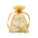 Old Gold Favor Bags | Sheer Gold Bags | Old Gold Flat Organza Bags - 2in. x 3in. - 30 Pieces/Pkg. (pm09870059)