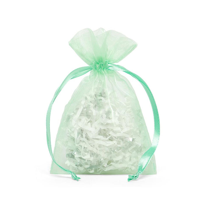 Mint Favor Bags | Sheer Green Bags | Mint Green Flat Organza Bags - 2in. x 3in. - 30 Pieces/Pkg. (pm09870068)