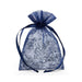 Navy Blue Favor Bags | Sheer Blue Bags | Navy Blue Flat Organza Bags - 2in. x 3in. - 30 Pieces/Pkg. (pm09870072)