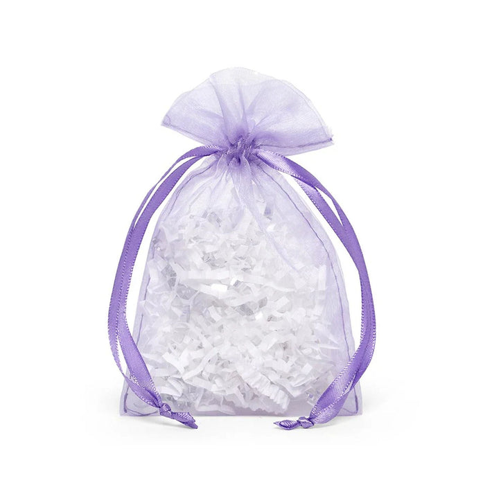 Orchid Favor Bags | Sheer Purple Bags | Purple Orchid Flat Organza Bags - 3in. x 4in. - 30 Pieces/Pkg. (pm09870183)