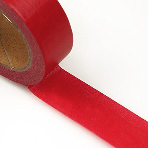 Red Washi Tape - Solid Colored - 9/16in. X 10 Yards (pm34500330)