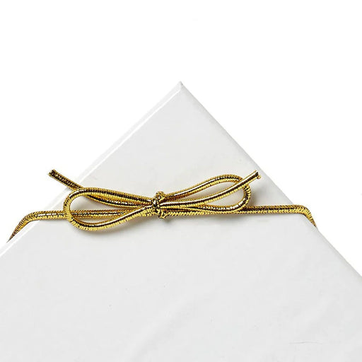 Stationery Box Ties | Gold Stretch Loops | Metallic Gold Stretch Loops - 10in. - 50 Pieces/Pkg. (pm442910ap)