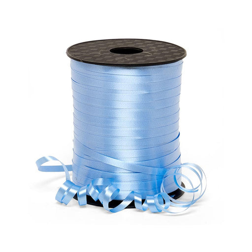 Blue Balloon Ribbon | Blue Gift Basket Ribbon | Pastel Blue Smooth Finish Curling Ribbon - 3/16in. x 500 Yds (pm44300279)