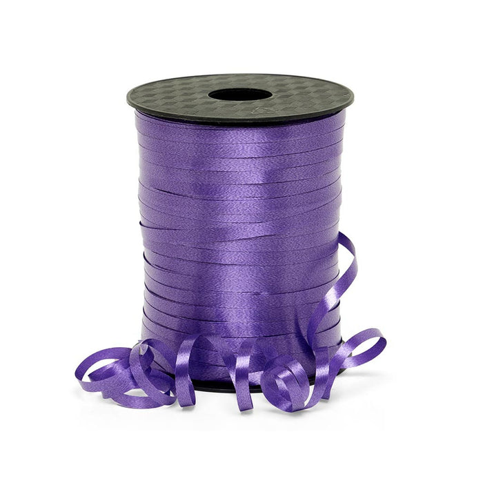 Purple Balloon Ribbon | Purple Gift Basket Ribbon | Purple Smooth Finish Curling Ribbon - 3/16in. x 500 Yds (pm44300280)