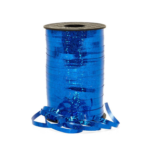 Blue Prismatic Ribbon | Blue Curling Ribbon | Royal Blue Holographic Curling Ribbon - 3/16in. x 250 Yards (pm-44303273)