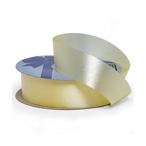 Wide Yellow Poly Ribbon | Big Yellow Bow | Yellow Embossed Poly Ribbon - 1 7/16in. x 100 Yards (pm44312450)