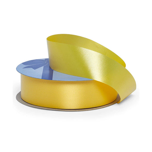 Wide Yellow Poly Ribbon | Big Yellow Bow | Daffodil Embossed Poly Ribbon - 1 7/16in. x 100 Yards (pm44312451)