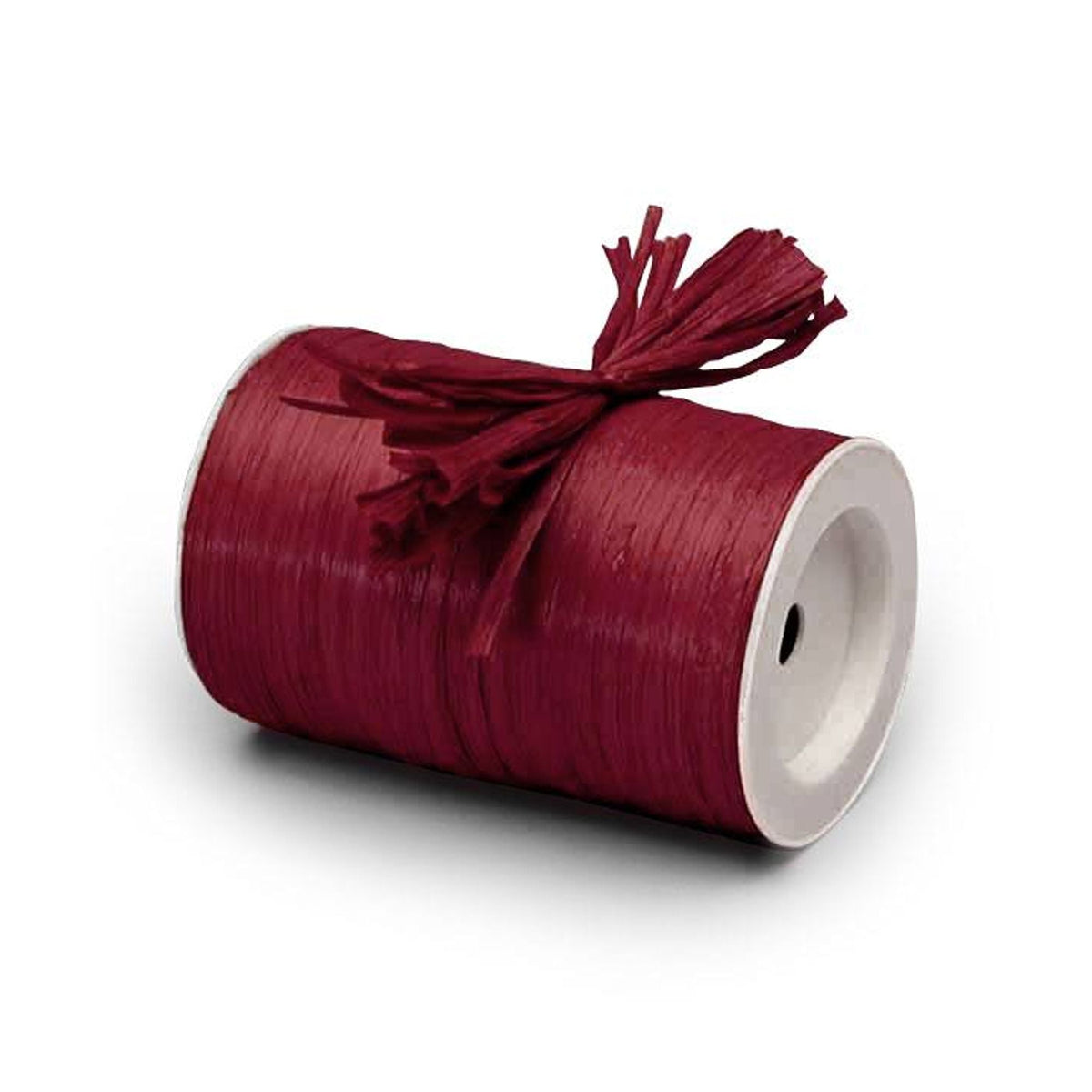 Burgundy Pearlized Raffia Ribbon, 100 yards