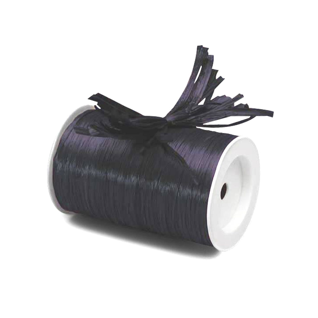 Dark Purple Raffia, Plum Raffia Ribbon - Matte - 1/4in. x 100 Yds  (pm4434884)