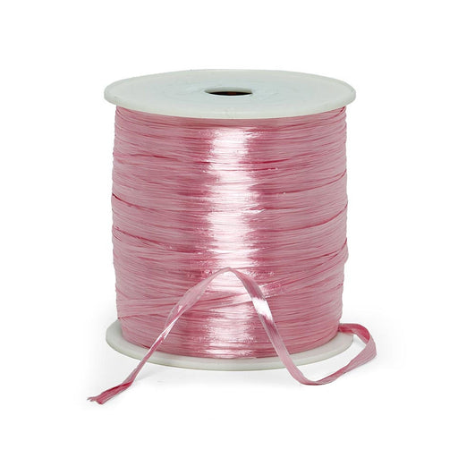 Pink Raffia Ribbon | Pink Raffia Bows | Pink Pearlized Raffia Ribbon - 1/4in. x 100 Yds (pm4434934)