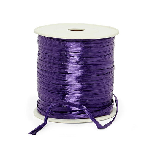 Purple Raffia Ribbon | Purple Raffia Bows | Purple Pearlized Raffia Ribbon - 1/4in. x 100 Yards (pm4434980)